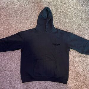 Essentials Black Hoodie Sizes Medium and Large